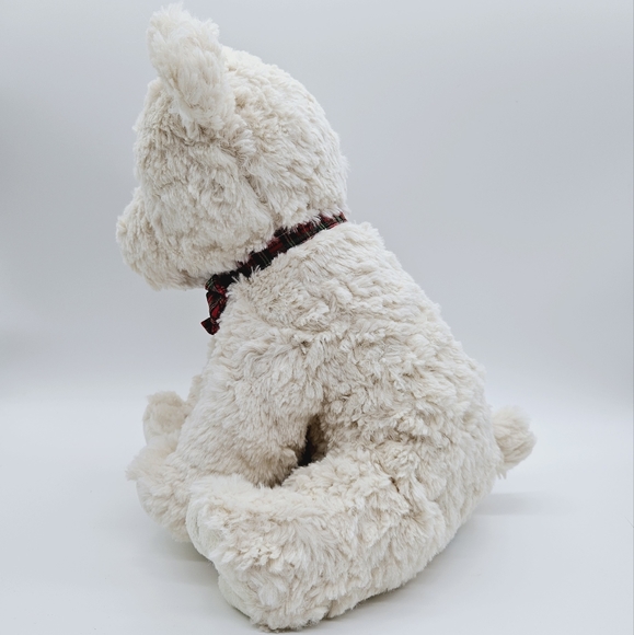 BOMBAY | Stuart plaid tartan bowtie plush stuffed teddy bear toy - Picture 2 of 7